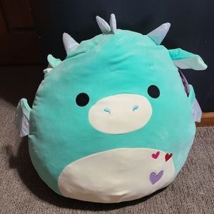 NWT 24" Miles Teal Dragon Squishmallow